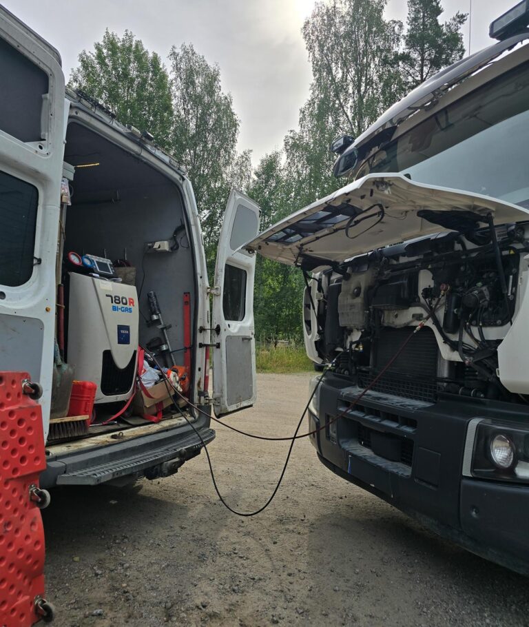 Ilmastointihuolto huoltoautolla